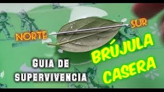 Guía de supervivencia casera Como hacer una brújula casera [upl. by Ehsom985]