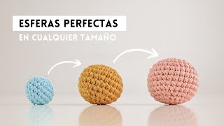 El truco definitivo para tejer esferas de crochet perfectas  explicado [upl. by Ymmat]