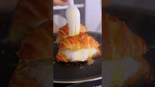 Mini Croissant Pressed Grilled Cheese 🧀 [upl. by Redmer]