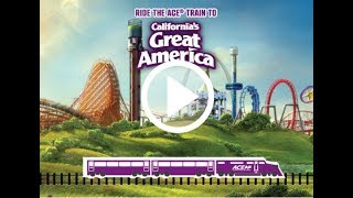 Ride the ACE Train to Californias Great America and Get Discounted Admission to the Park [upl. by Ansell]