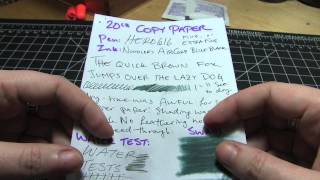 Ink Review Noodlers AirCorp Blue Black Ink [upl. by Towland967]