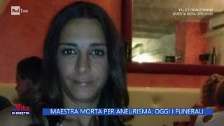 Brescia i funerali della maestra morta per aneurisma  La Vita in Diretta 04102024 [upl. by Carol-Jean]