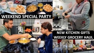 Foodie Familys Weekend Special  New Kitchen Item Golgappa Chaat Party amp Weekly Grocery [upl. by Hilel]