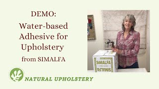 Demo Waterbased Adhesive for Upholstery [upl. by Anassor483]