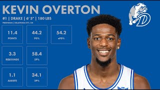 Kevin Overton  Drake  202324 Transfer Portal Highlights [upl. by Assirral30]