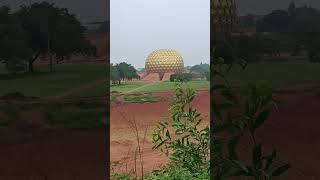 Matrimandir at Aeroville Pondicherry matrimandir aeroville pondicherry viewpoint panorama [upl. by Ardnazil303]