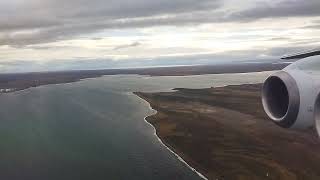 Aerovías DAP Avro RJ100 approach and landing in Punta Arenas PUQ [upl. by Illah]