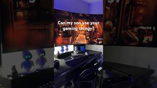 When they wanna use the setup 🚫🙅 gaming gamer pc gamingsetup desksetup pcbuild funny [upl. by Eilyr434]