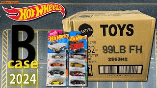 Unboxing Hot Wheels 2024 B Case [upl. by Airdnahs]