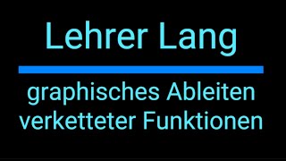 graphisches Ableiten verketteter Funktionen Fit fürs MatheAbi [upl. by Oine]