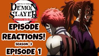 DEMON SLAYER EPISODE REACTIONS Season 3 Episode 1 [upl. by Stepha]