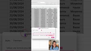 Mettre en forme des lignes Excel avec la mise en forme conditionnelle excel exceltutorial [upl. by Attenyw92]