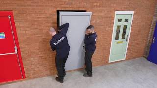 Lathams Steel Security Doors  Spacing around Doors when Fitted [upl. by Tracay]