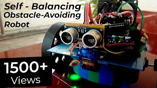 Self Balancing Obstacle Avoiding Robot SBOAR using Arduino Uno  by Paul Pavish [upl. by Cave]