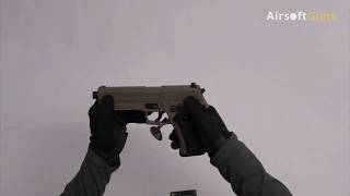 SIG P226 AEP Cyma CM122 airsoft recenze review unboxing test [upl. by Niuq]