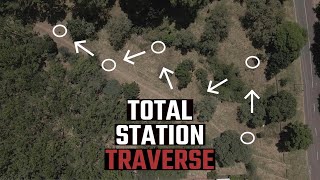 How to do a traverse with a total station  SURVEYING TRAINING [upl. by Grannia457]