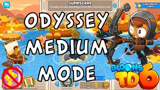 BTD6  Odyssey Medium Mode  Jumpscare  No MK No Powers Used Guide  October 31 [upl. by Tjader]