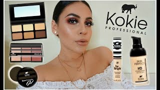 FULL FACE USING ONLY KOKIE COSMETICS DRUGSTORE MAKEUP TUTORIAL  JuicyJas [upl. by Anicart]