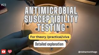 Antimicrobial Susceptibility Testing Microbiology 2nd Prof  MBBS [upl. by Longo]