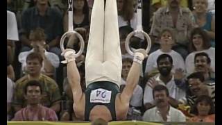 Mens Individual AllRound Artistic Gymnastics  Barcelona 1992 Olympics [upl. by Ahtinak853]