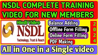 NSDL COMPLETE TRAINING VIDEO 2024  NSDL FULL TRAINING VIDEO FOR NEW MEMBERS STEP BY STEP 2024 [upl. by Lehet]