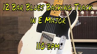 12 Bar Blues in E Major 110 bpm [upl. by Picardi60]