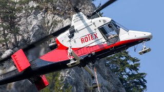 KMax Rotex Helicopter gorges de Moutier 2009 Switzerland [upl. by Dawes881]