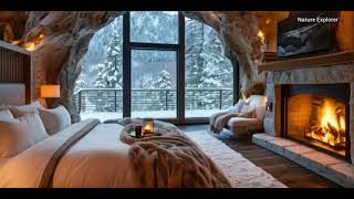 Do you remember your first snow  relaxing natureexplorer LuxuryRetreat snowfall [upl. by Safoelc]