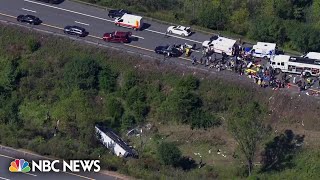 At least 2 dead over 40 injured in I84 bus crash in New York [upl. by Sanger664]