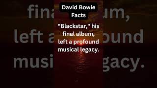 David Bowie Fact Four blackstar album [upl. by Salot749]