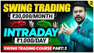 Swing Trading Course Part2  Swing Trading Vs Intraday Trading for Beginners in hindi [upl. by Enelyar]