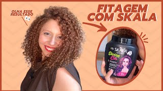 FITAGEM COM SKALA DIVINA COR CACHOS DEFINIDOS E SEM FRIZZ NO E LOW POO [upl. by Nehtiek]