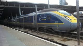 Eurostar class 374E320 departing St Pancras International [upl. by Iseabal890]