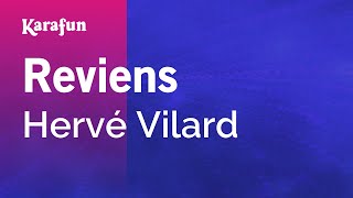 Reviens  Hervé Vilard  Karaoke Version  KaraFun [upl. by Ardnoet]