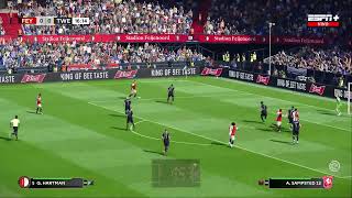 LONGPLAY EREDIVISIE  Feyenoord  Twente  PES 2021  MODS  Full Manual [upl. by Tijnar]