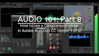 How to use a CompressorLimiter AUDIO 101 Part 8 [upl. by Flory]