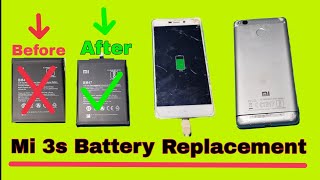 Mi 3s Battery Replacement 🔋 [upl. by Kramal]