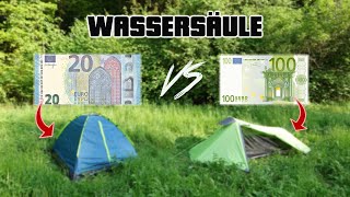 Wassersäule Zelt einfache ErklärungAb wann ist mein Zelt WasserdichtCampingBushcraftOutdoor [upl. by Asirram]