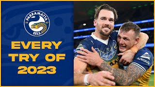 Every Parramatta Eels try of the 2023 season  NRL [upl. by Ainosal415]