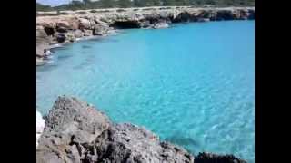 Cala Parejals cerca de Sa Cova dels pardals a Ciutadella de Menorca [upl. by Maxentia55]