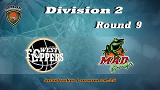 Atlasbasket  Div 2Round 9  WEST FLOPPERS vs MAD FROGS [upl. by Itsyrk]