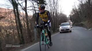 Steven Kruijswijk sulle strade della Granfondo Gimondi Bianchi [upl. by Boaten]