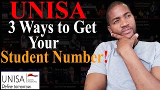 UNISA Online Admission  How to get back my student number at UNISA in 3 ways [upl. by Schlosser]