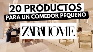 20 Productos de ZARA HOME🏠 para un COMEDOR PEQUEÑO y LUJOSO✔️ [upl. by Laddy]