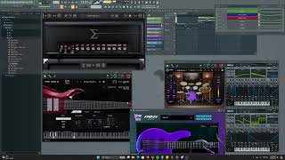 DJENTastic Attack play through in FL Studio Odin III Kraken Amp Locker Serum Andromeda presets [upl. by Arob378]