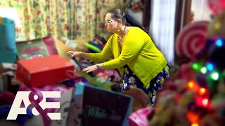 Hoarders Compulsive Shopper Decks Her Halls FULL of CHRISTMAS Stuff  AampE [upl. by Gris614]