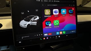 My Tesla can do CarPlay Thanks to TeslaMedix [upl. by Sellers]