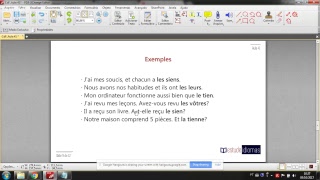 Determinantes e pronomes possessivos  Francês para o CACD [upl. by Cyndy]