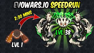 EvoWarsio  SPEEDRUN to Max Level 3838 At 2 Mins 420000  Full Gameplay [upl. by Brunhilde]