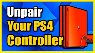 How to Unpair PS4 Controller from the PS4 Console Easy Tutorial [upl. by Carlye]